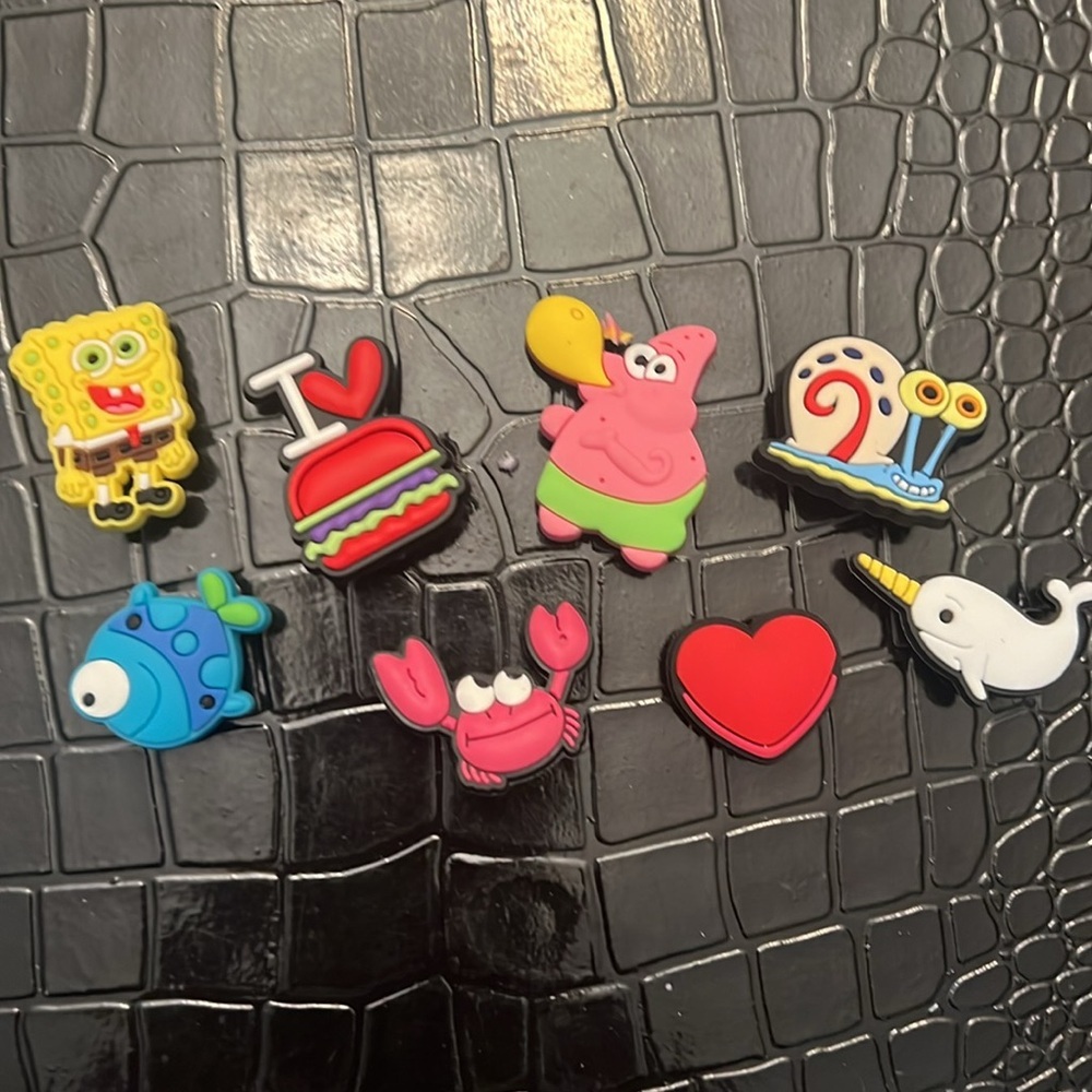 Shoe Charms 9 Pack Cute Cartoon Aesthetic Shoe Charms - Spongbob
